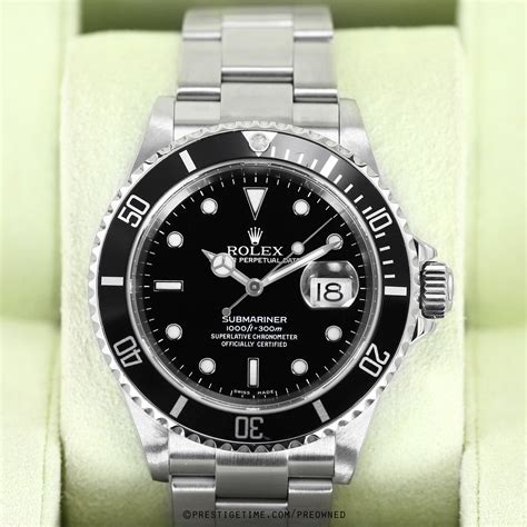 rolex 16610t green|rolex submariner 16610 price.